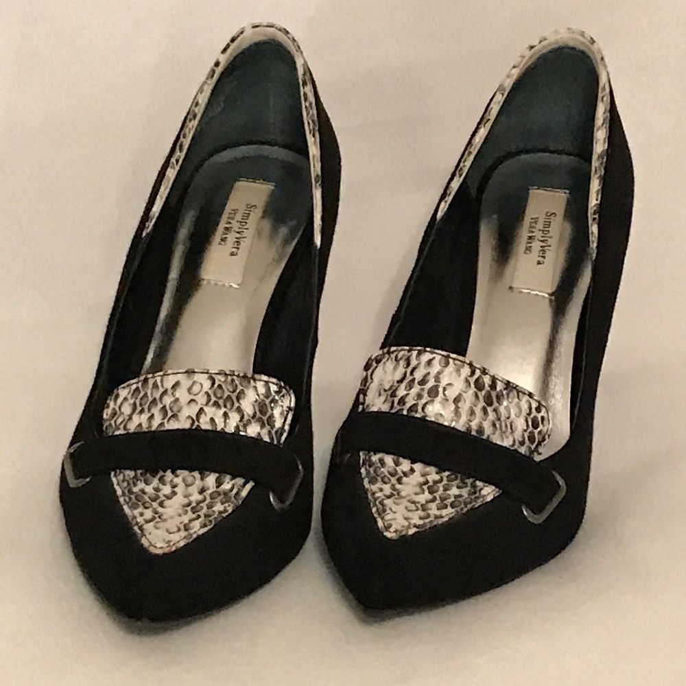 Vera Wang Black Heels